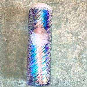 Starbucks 2022 shimmer swirl coffee mug with lid